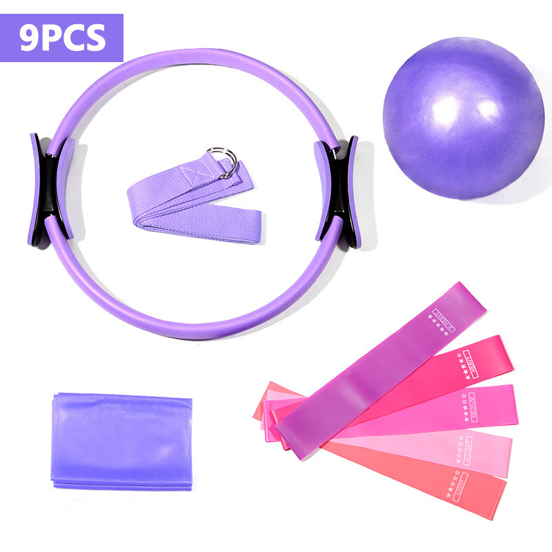 Pilates Yoga Combined - ピラティス カタツムリ セット 5点セット ヨガボール ストレッチベルト