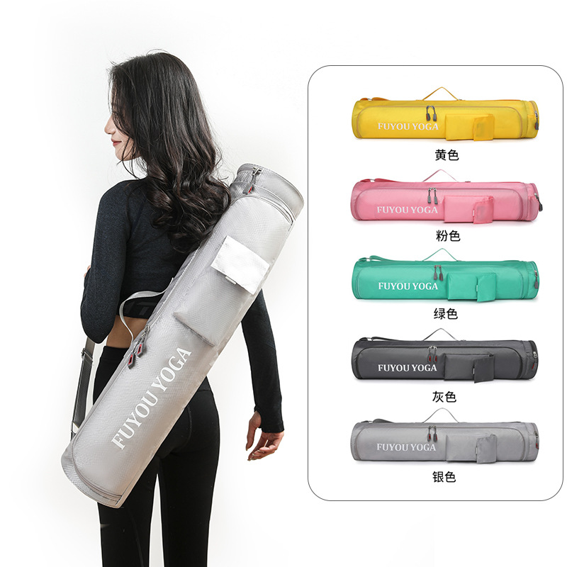 Pilates Yoga Bag - 大容量ヨガマットバッグ軽量防水クロスボディジムバッグファッションマルチポケットショルダーキャリアーバッグピラティスフィットネス用
