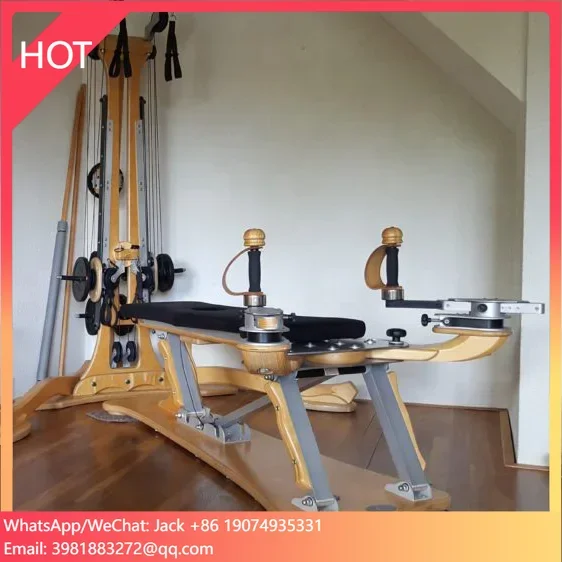 Pilates Yoga Combined - ヨガ ボディビルディング ジム ホームフィットネス機器 木製ピラティス リフォーマー
