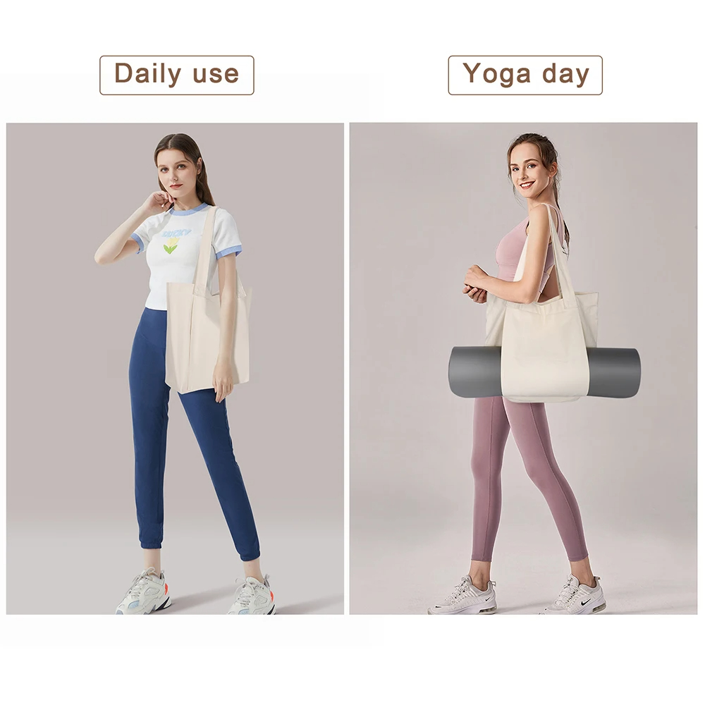 カスタムヨガマットトートバッグ、パーソナライズされたキャンバ - Pilates Yoga Bag のレビューと価格