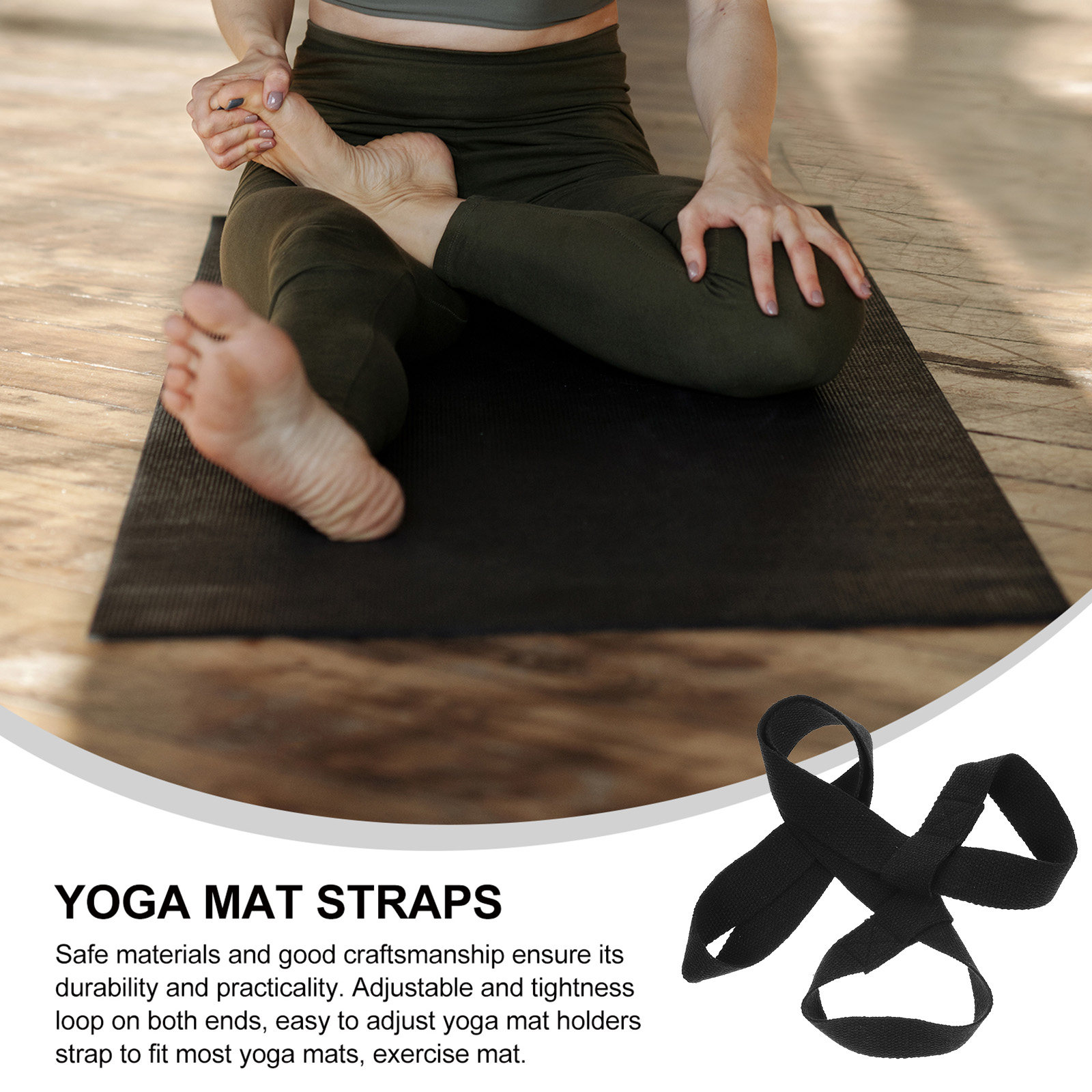 2 個のヨガマットスリングストラップ高耐久調節可能なキャリア - Pilates Yoga Classes のレビューと価格