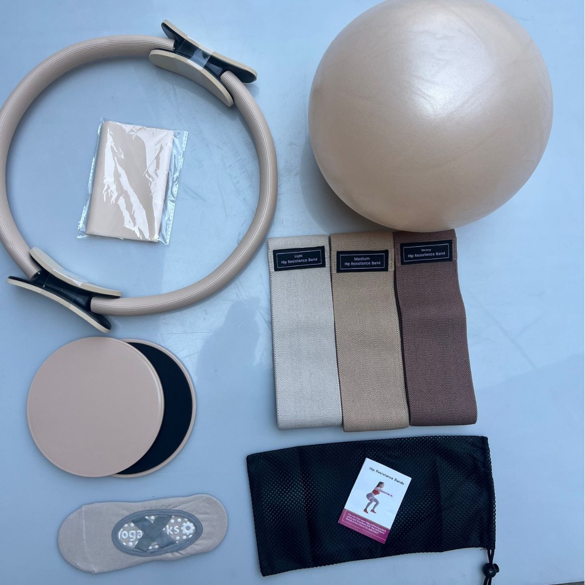 ピラティスリング マルチピース ストレッチ補助ベルト シリコ - Pilates Yoga Combined のレビューと価格