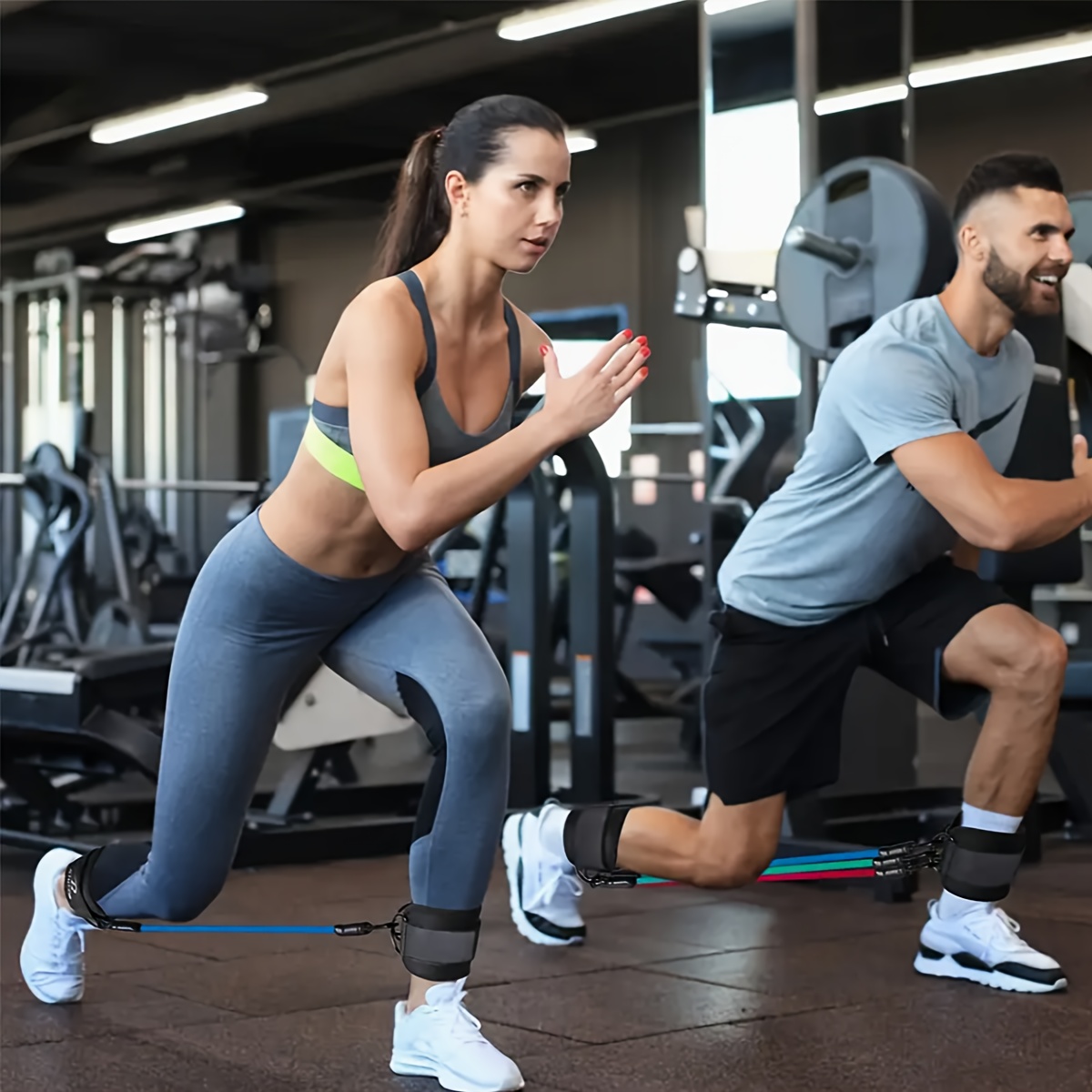 5ピースアンクルレジスタンスバンドセット、調節可能なストラッ - Pilates Yoga Reformer のレビューと価格