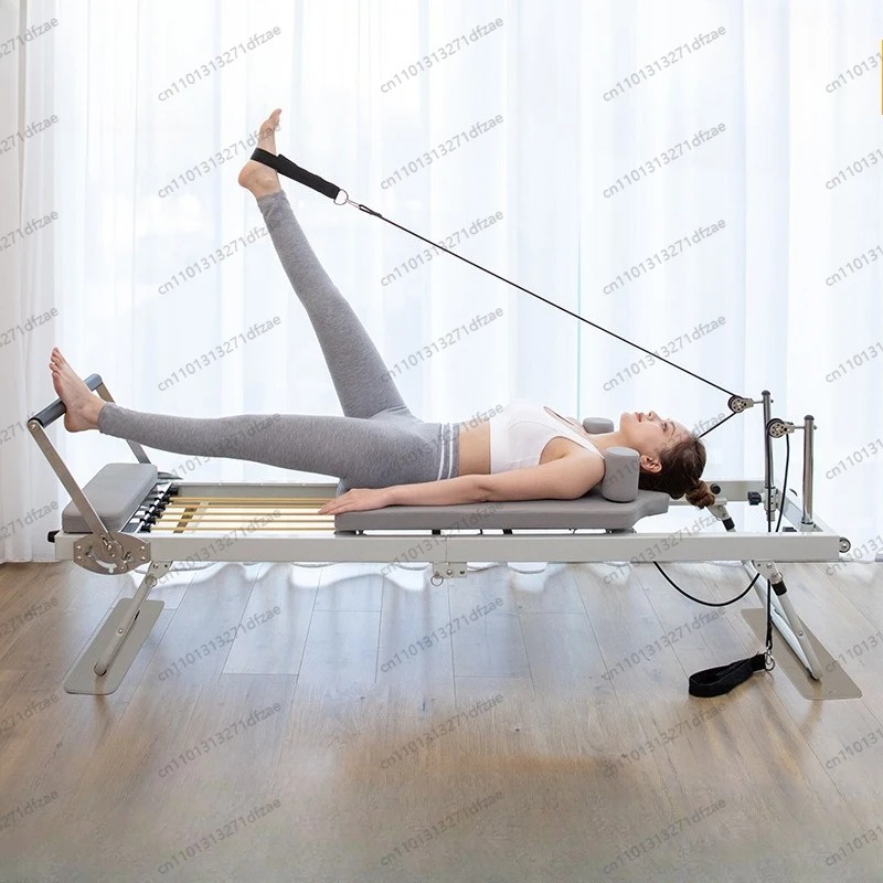 ホームフィットネスピラティスリフォーマー器具、折りたたみ式大 - Pilates Yoga Reformer のレビューと価格