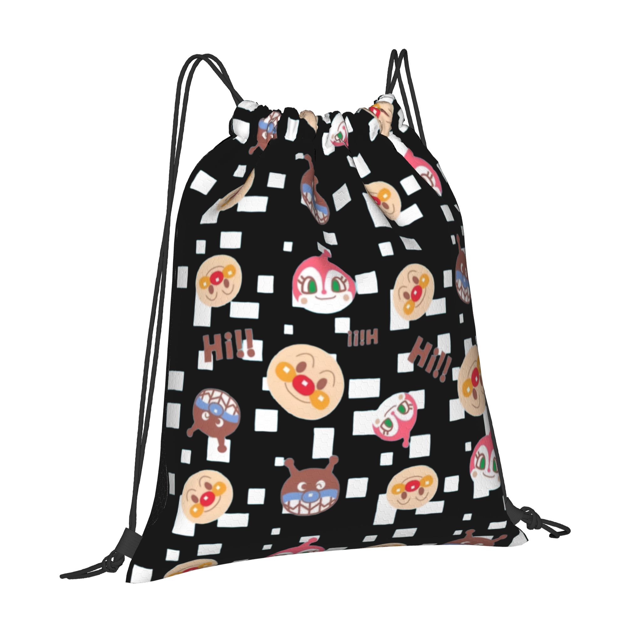カスタムアンパンマン巾着バックパックバッグ男性女性軽量漫画ジ - Pilates Yoga Bag のレビューと価格
