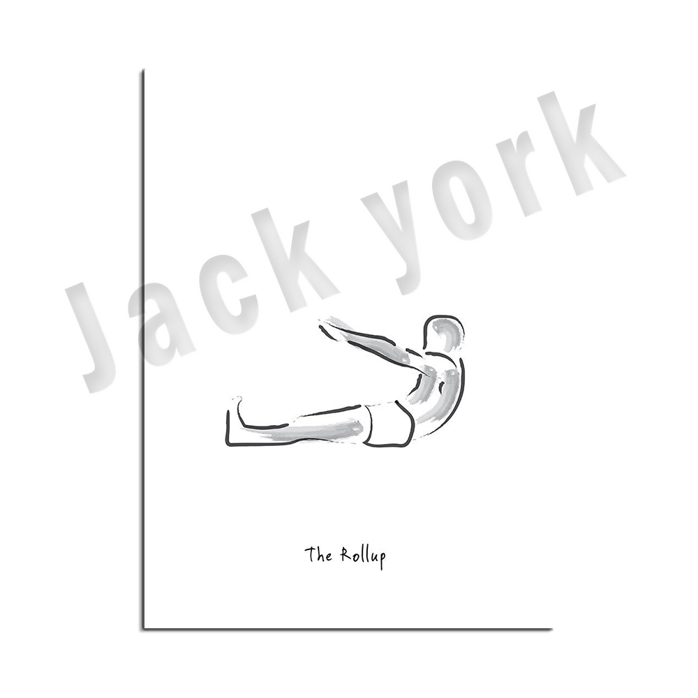 ピラティスエクササイズの白黒インフォグラフィック、ジョセフ・ - Pilates Yoga Combined のレビューと価格