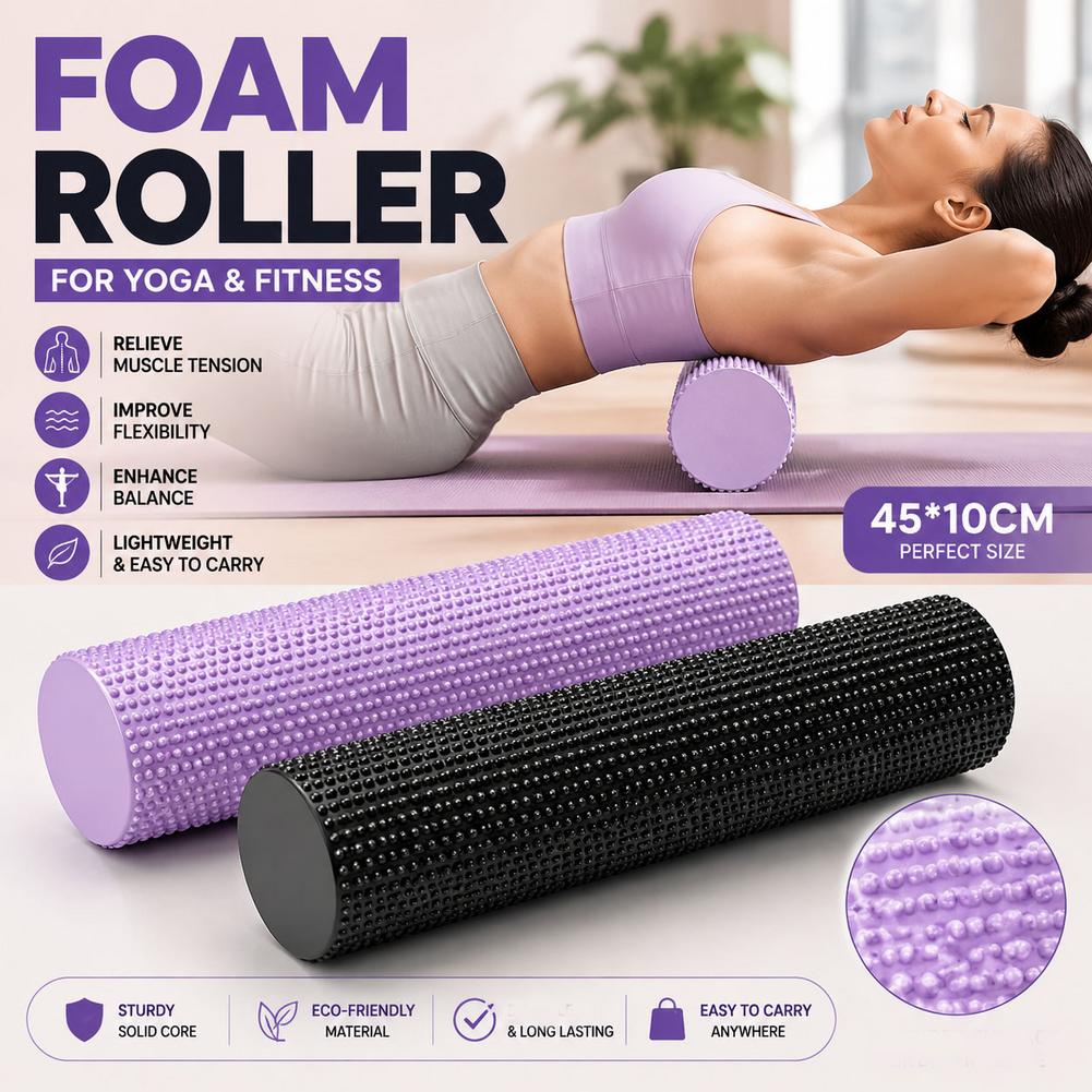 ヨガフォームローラー EVA 高密度ヨガコラムローラー ピラ - Pilates Yoga Reformer のレビューと価格