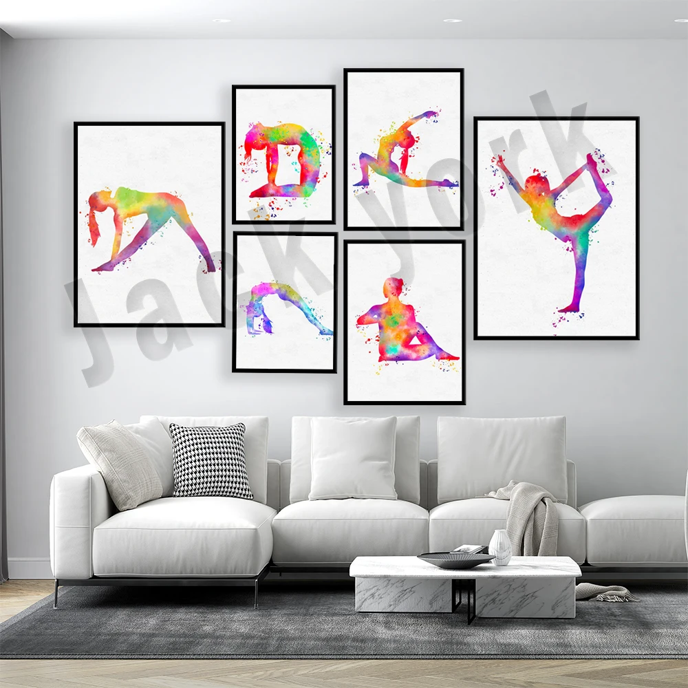 ダンスキングヨガプリント、女性ダンス、ピラティスポスター、ヨ - Pilates Yoga Combined のレビューと価格