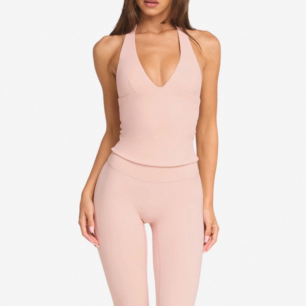 C-B レディースヨガセット ホルターネックバックレスタンク - Pilates Yoga Legging のレビューと価格