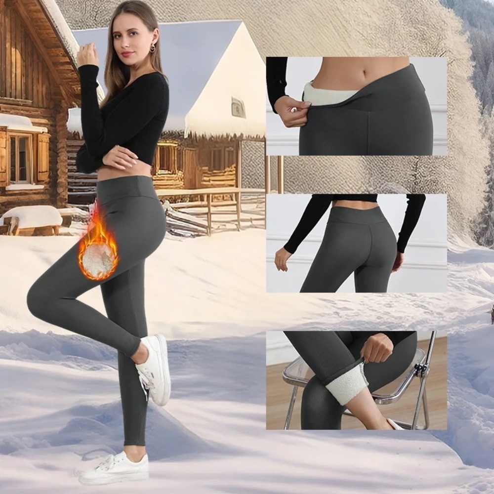 ファッションハイウエストフリースレギンス防寒弾性ベルベットタ - Pilates Yoga Legging のレビューと価格