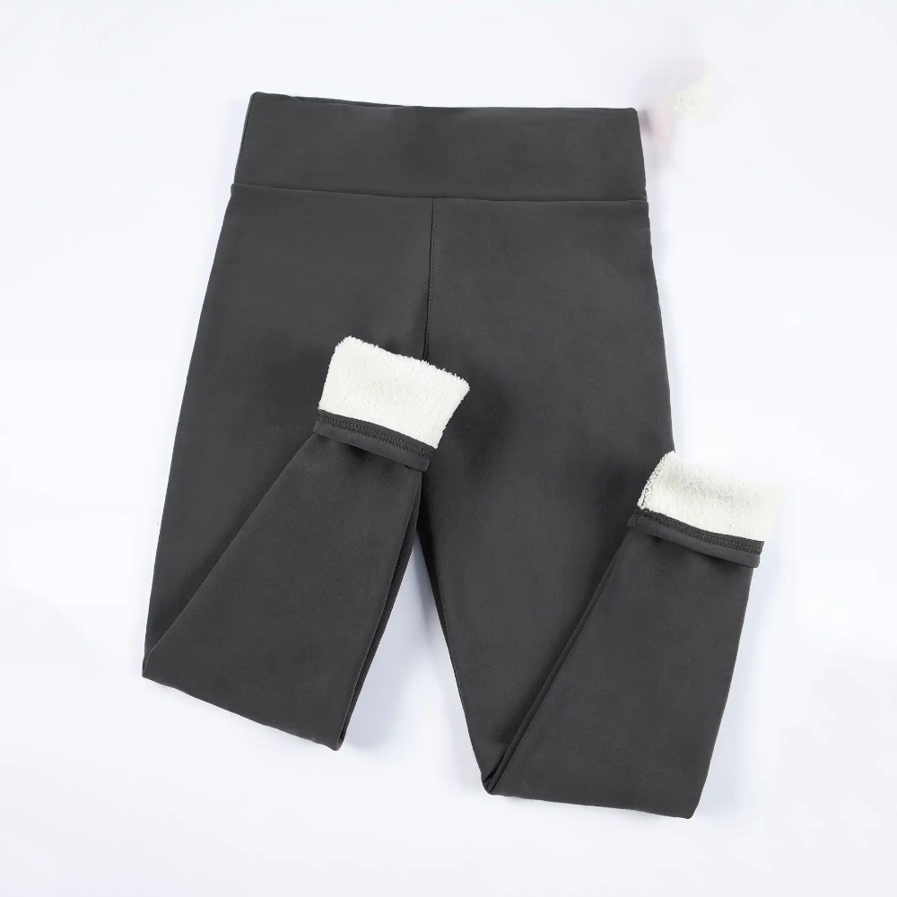 ファッションハイウエストフリースレギンス防寒弾性ベルベットタ - Pilates Yoga Legging のレビューと価格