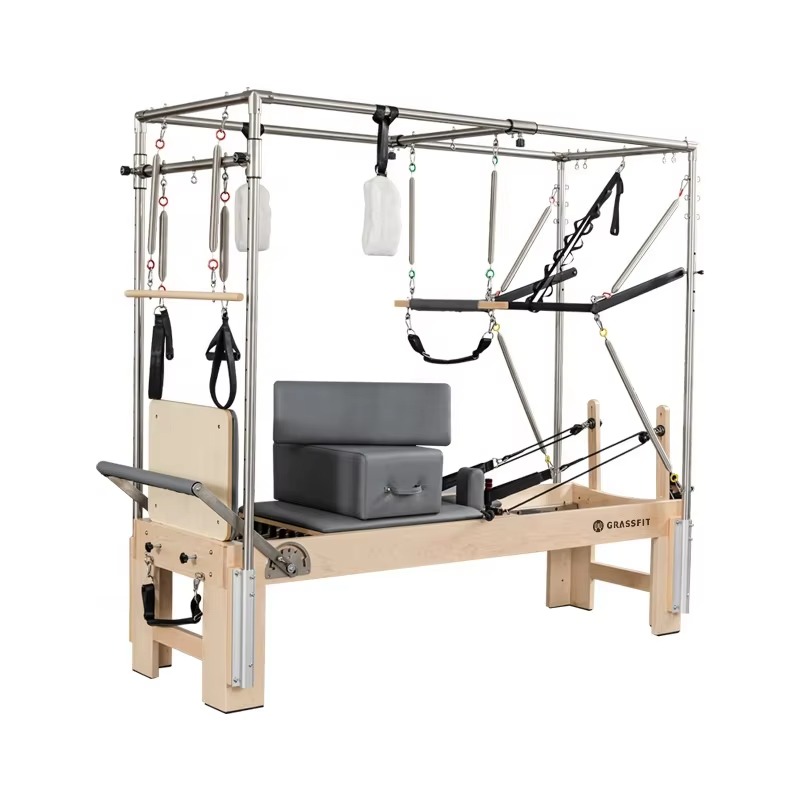 工場製ウッドピラティスリフォーマー、ヨガとスタジオフィットネ - Pilates Yoga Combined のレビューと価格