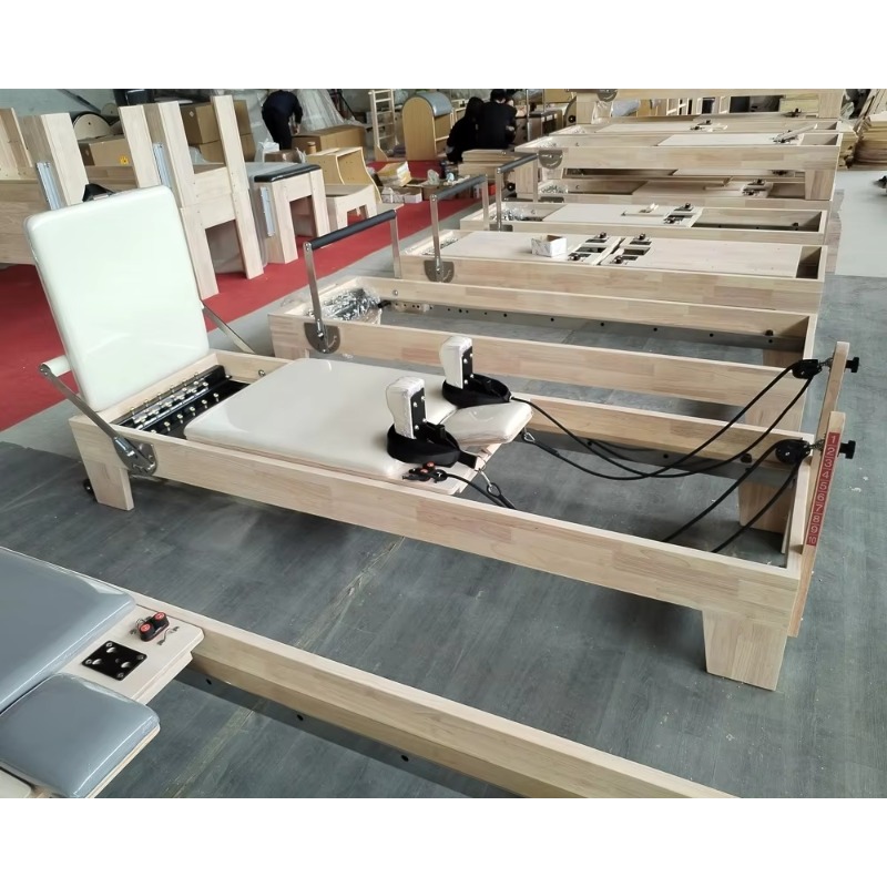 ヨガトレーニング ピラティス リフォーマー器具 オーク材ピラ - Pilates Yoga Reformer のレビューと価格