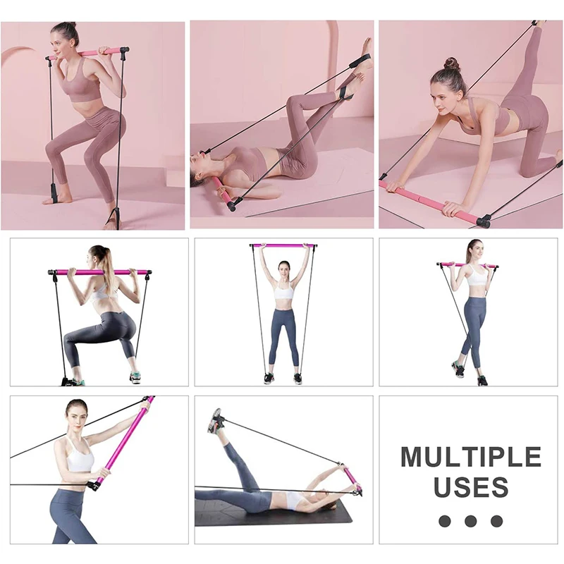 フィットネスバーヨガ胸部拡張テンションロープバックトレーナー - Pilates Yoga Combined のレビューと価格