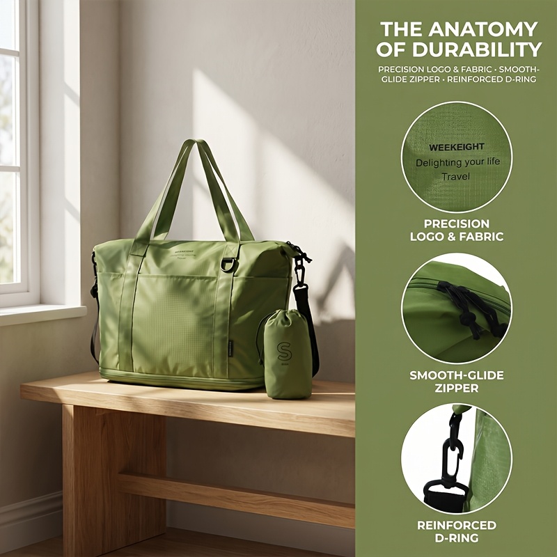 2In1 折りたたみ式ジムトラベルバッグ 荷物スリーブ 軽量 - Pilates Yoga Bag のレビューと価格