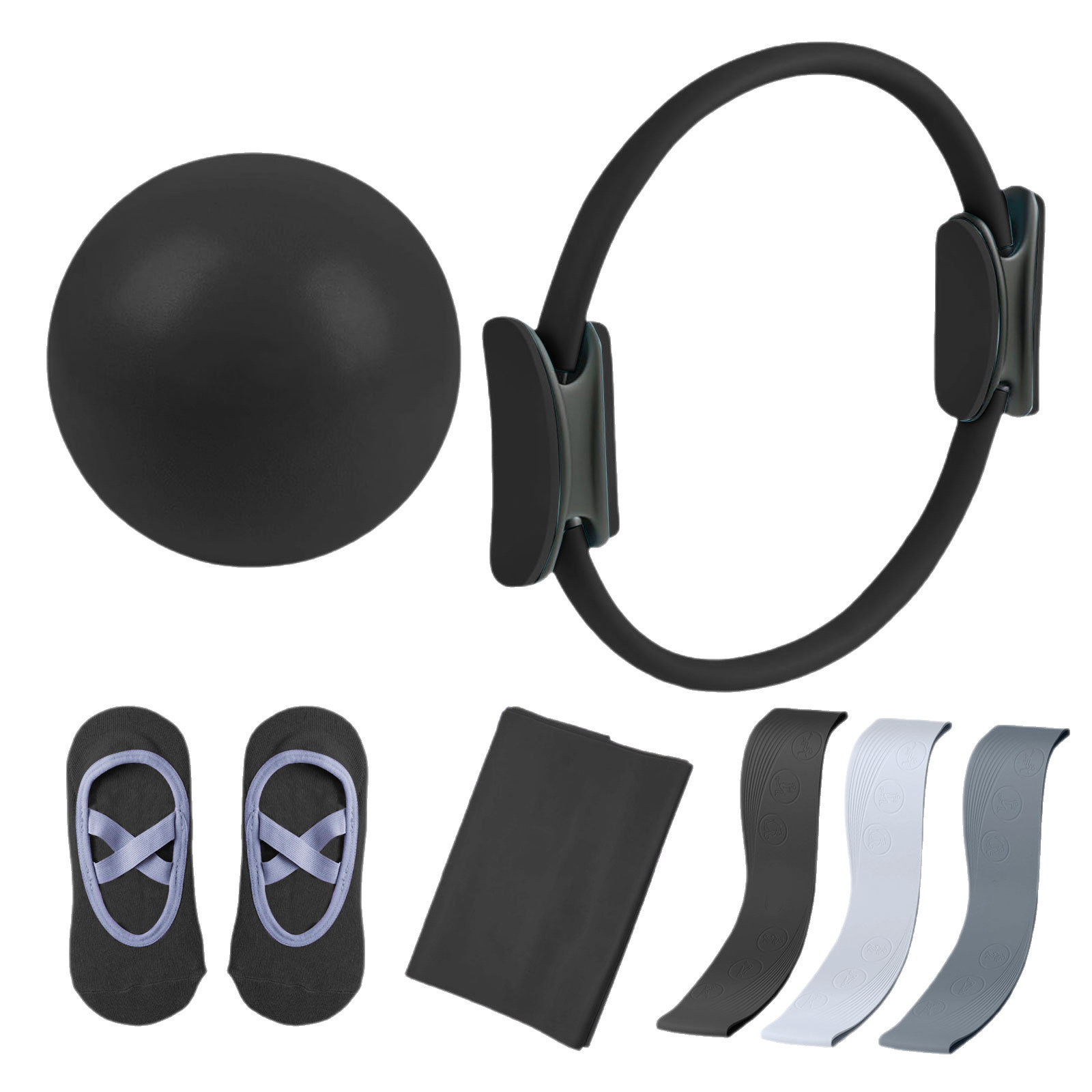 ピラティスサークルレジスタンスバンド7点セット、ストレッチ補 - Pilates Yoga Combined のレビューと価格